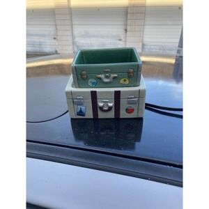 Scentsy Full Wax Warmer Bon Voyage Travel Suitcase Two Piece Aromatherapy
